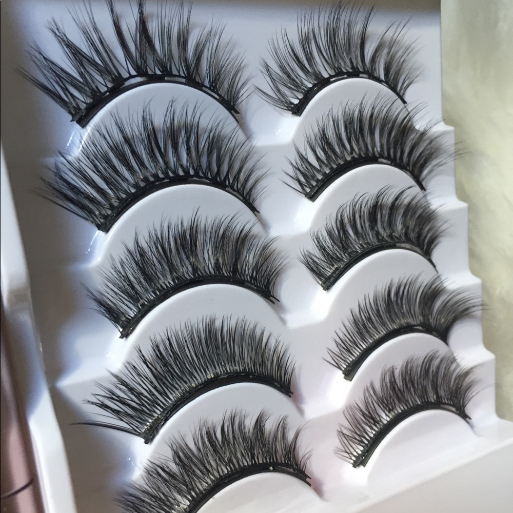 Magnetic faux mink lashes 5 pairs - Picture 5 of 10